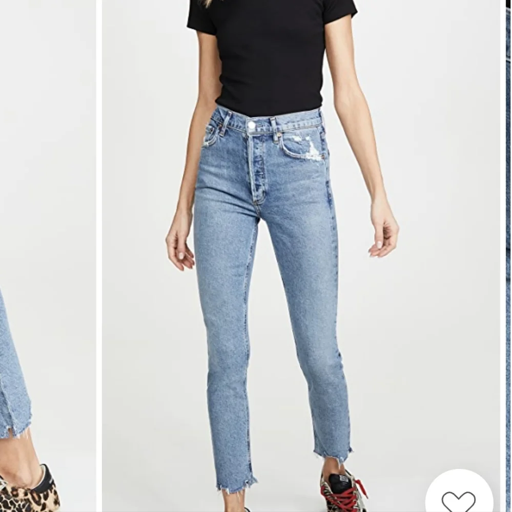 AGOLDE NICO HIGH RISE DISTRESSED JEANS LIGHT WASH WOMEN'S JEANS 25 - Picture 1 of 16